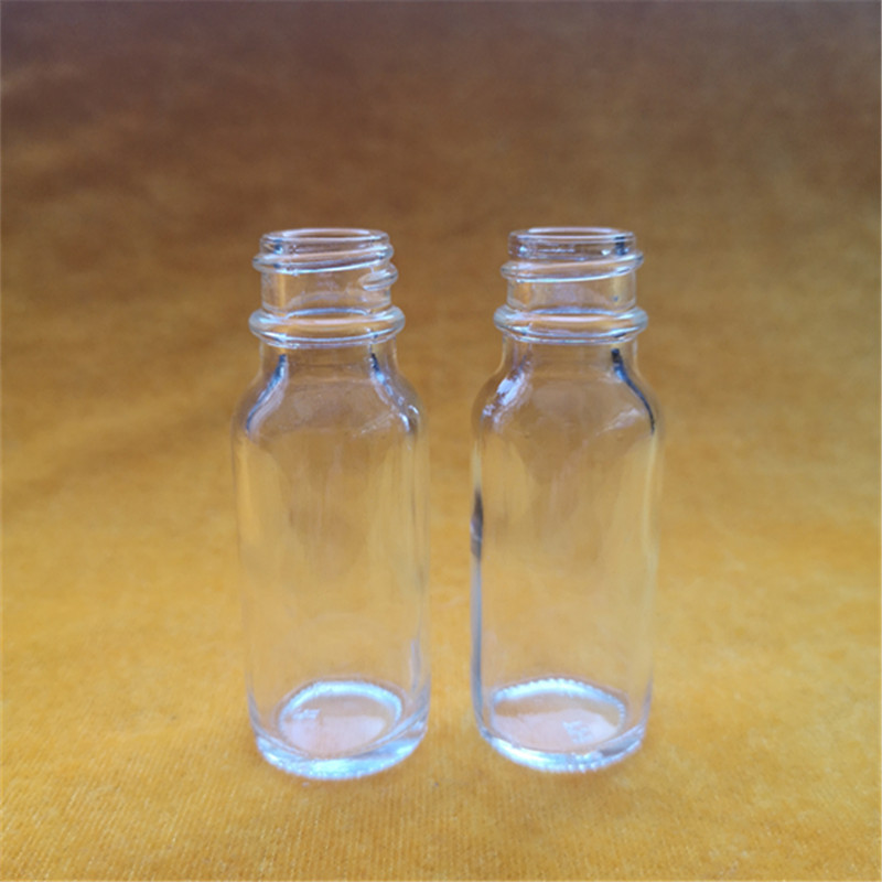 15ml透明玻璃0.5oz盎司波士顿瓶试剂瓶精油瓶精华液分装瓶可配盖
