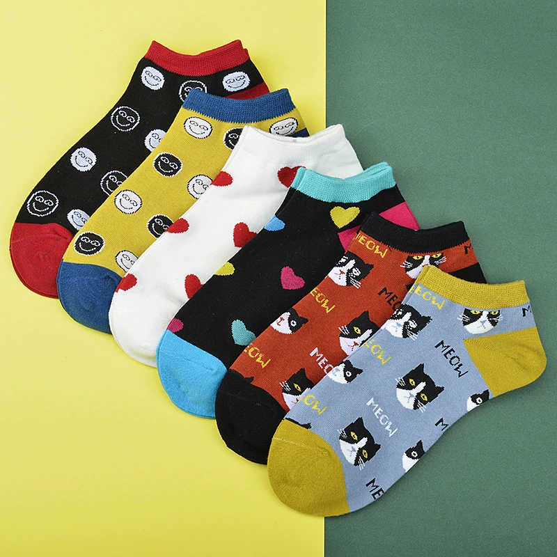 Женские носки Tide Ship? Creative solid color boat socks boutique socks long -term replenishment socks wholesale