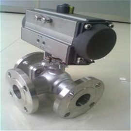 Q944F-25P 智能调节开关型电动法兰三通球阀图片