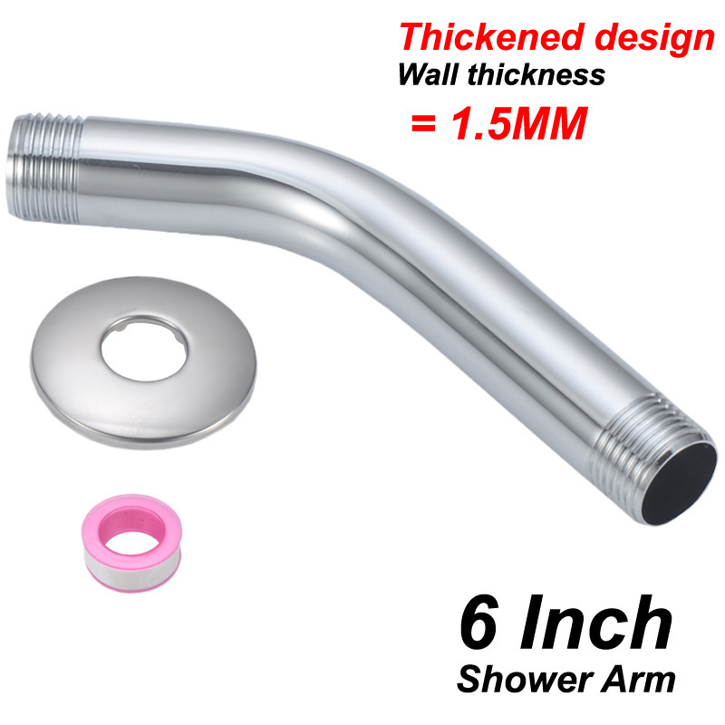 6inch 8inch Stainless Steel Wall-Mounted Elbow Hotel Concealed Wall-Mounted Shower Shower Elbow Arm Top Spray Bathroom Accessories 6inch 8inch Stainless Steel Wall-Mounted Elbow Hotel Concealed Wall-Mounted Shower Shower Elbow Arm Top Spray Bathroom Accessories