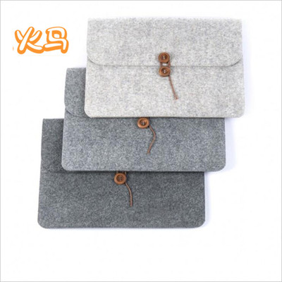 毛毡布笔记本保护套毛毡电脑包加印logo时尚无纺布一件代发定制