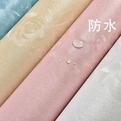 Wholesale Self-Adhesive Thickening European Style Bedroom Living Room Waterproof Simple Wallpaper Sticker Renovation Self-Sticking Color Film