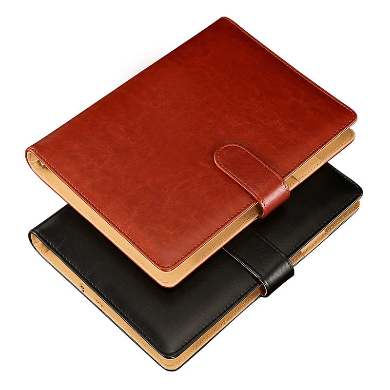 Notebook PU Cover (Planner) — A5/B5/A4, tear-off & loose-leaf options, gift-box sets
