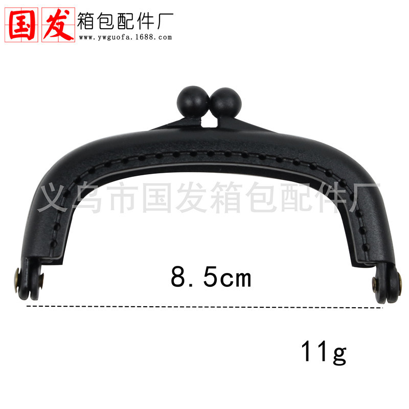 Sin orejas: 8,5 cm boca de plástico arqueada oro agujero de pin color caramelo material de resina accesorios de bolsas diy