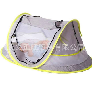 亚马逊儿童沙滩帐篷跨境新款UV50+ 婴儿帐篷多功能蚊帐baby移动床