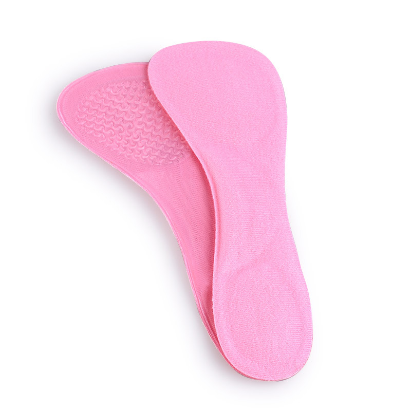 Precio de fábrica de silicona 3/4 almohadilla anti-desgaste pies anti-dolor frente Palma almohadilla de corrección Plantilla de tacón alto boca de pescado zapatos de cuero cómodo cojín de la jalea