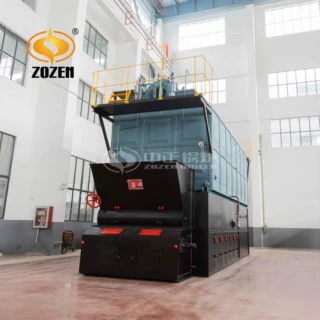 中正SZL双锅筒生物质锅炉 燃煤热水 组装全自动生物质热水锅炉