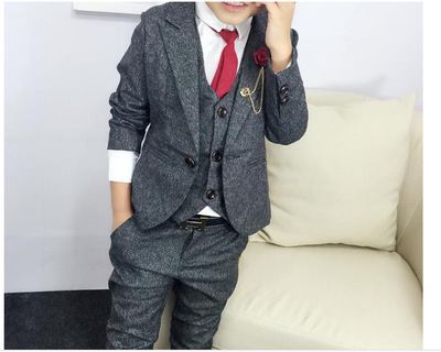 Q004 Woolen three -piece suit