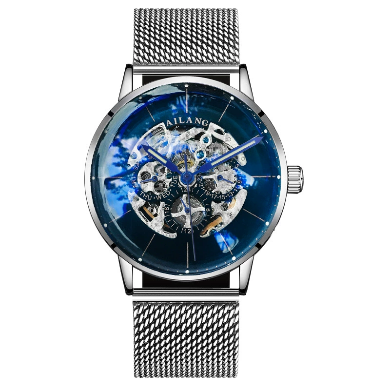 механические универсальные часы, мужские часы, швейцарский стиль для отдыха
