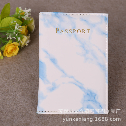 Fashionable Marble Texture Passport Holder PU Passport Case in Multiple Colors, Manufacturer for Sale