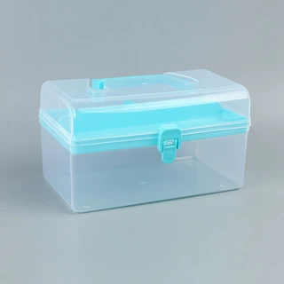 美术绘画工具收纳箱小学生绘画画箱美甲美瞳用品收纳多功能大容量