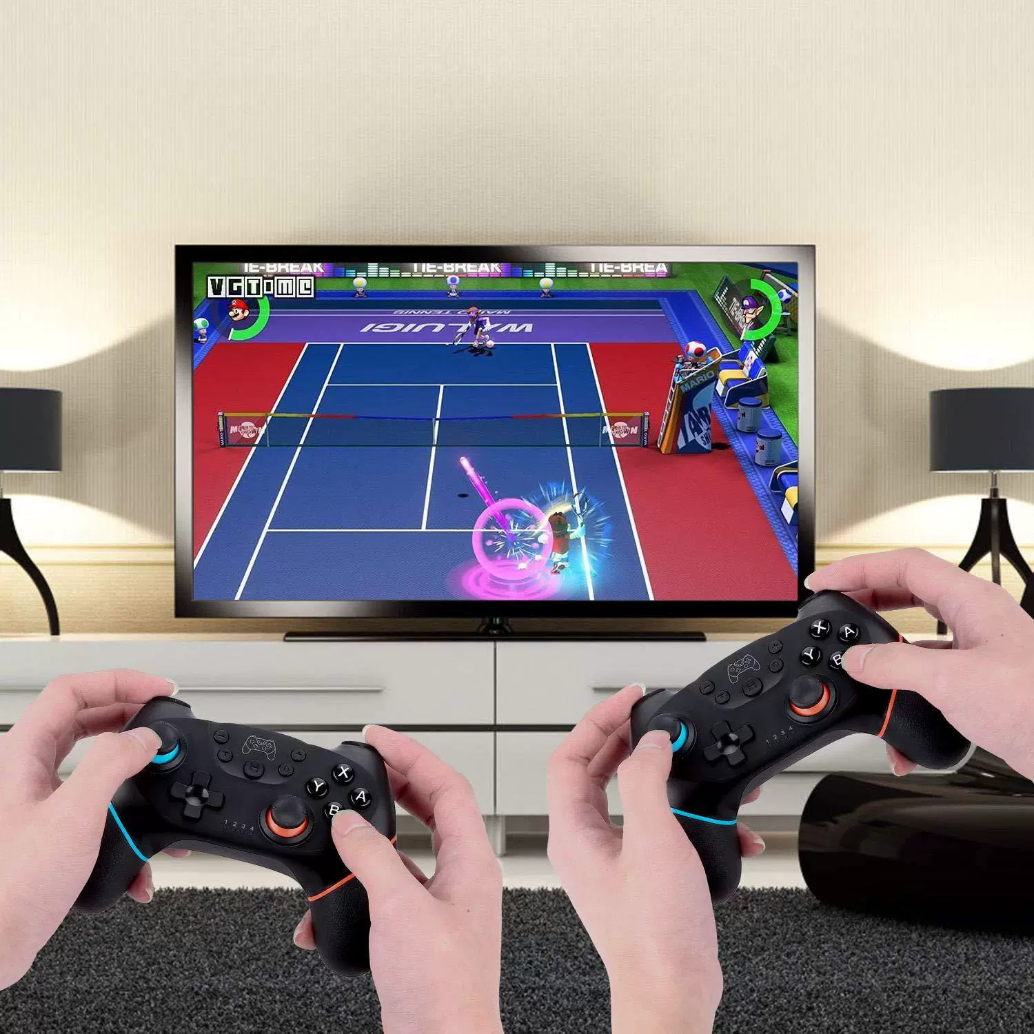 Беспроводной геймпад SWITCH PRO с вибрацией 6-осей Switch беспроводной геймпад обернутый скотчем частная модель