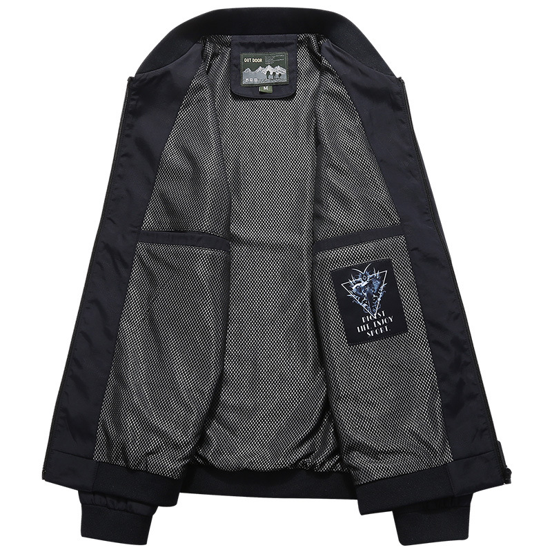 Chaqueta de camuflaje transfronteriza de primavera y otoño para hombres delgada y transpirable collar de pie moda casual todo partido guapo chaqueta de hombre de moda