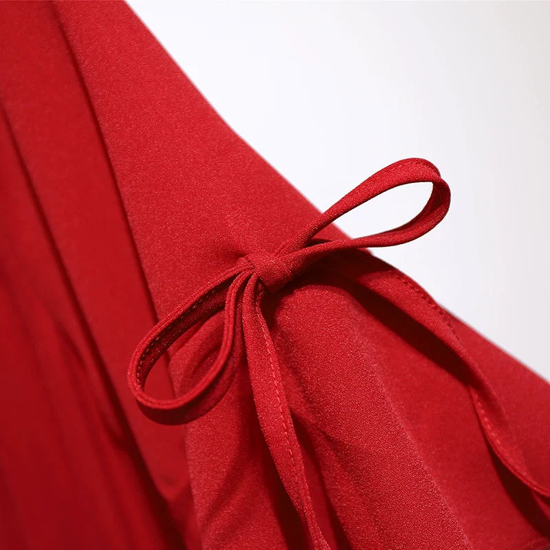 Платье летнее шифоновое ретро, plus size свободного кроя, корейский стиль, размеры 2XL–6XL
