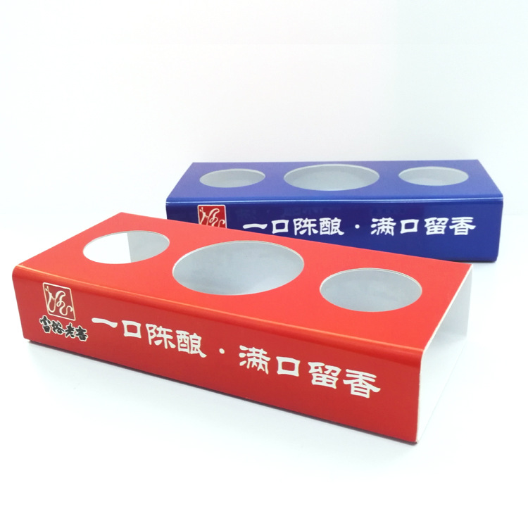 厂家制作瓶装饮料PVC台卡 pvc折弯牌 酒水饮料展示架