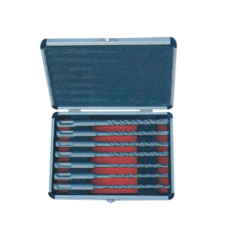 供应冲击电锤钻头套装7件套东亚SDS-Plus硬质合金电锤钻头套装