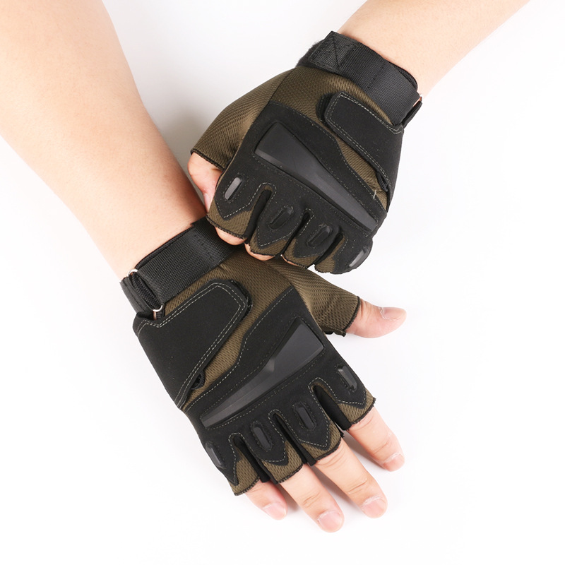 Nuevos guantes tácticos de medio dedo, guantes de combate para fitness al aire libre, guantes de campo, guantes de medio dedo para ciclismo deportivo y montañismo