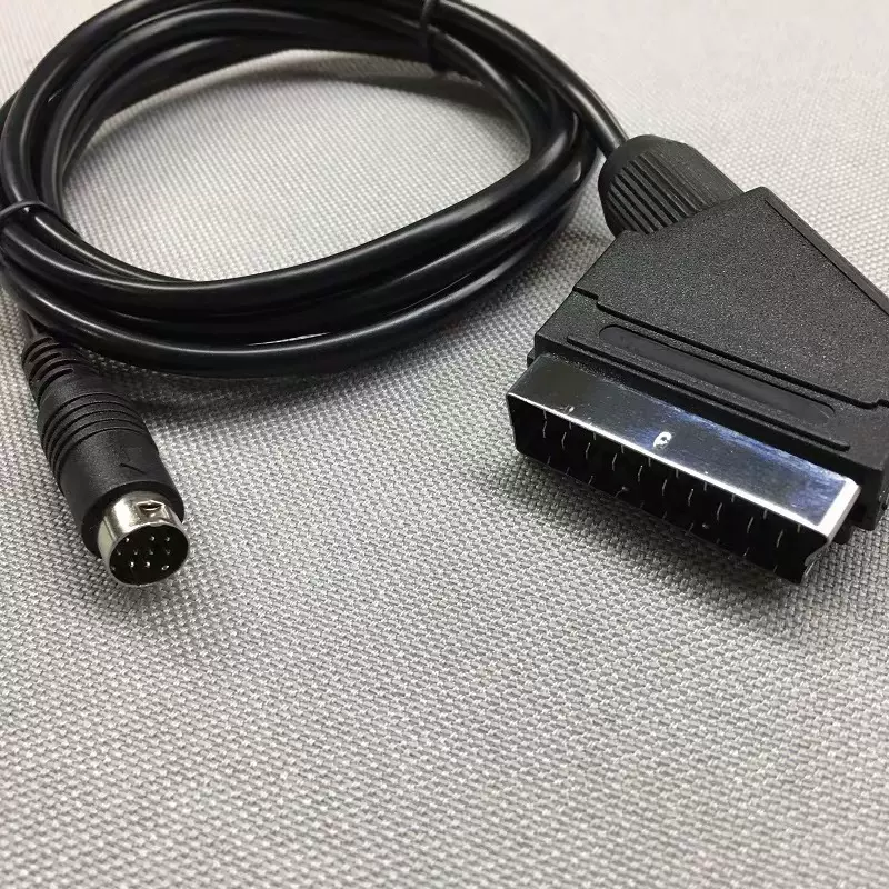 世嘉MD2/3二三代SCART RGBS欧规扫把头 SEGA MD2彩监音视频线