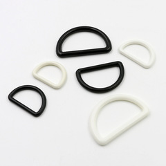 Clothing, accessories, and components - Plastic closed D-ring, half-round ring connection ring, fashion backpack components