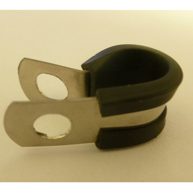 不锈钢连胶条卡箍 10mm绝缘管卡固定卡