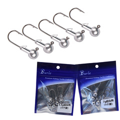 Nude Lead Head Jig Rod for Soft Bait Lure with 5 Pieces Sharp Hooks, Factory Wholesale