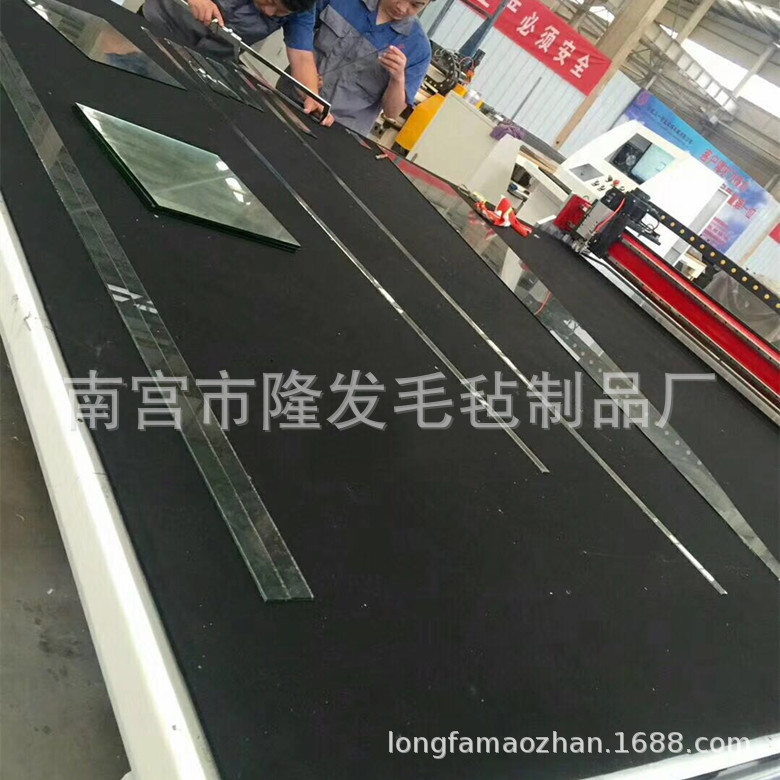 切割台用羊毛毡 玻璃切割桌上毛毡桌布 切割机毛毯台布