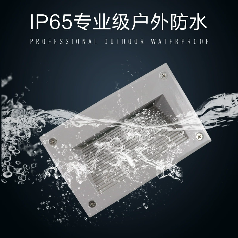 Уличный торшер водонепроницаемый настенный угловой светильник квадратная лестница боковой настенный светильник ступенчатый светильник встроенный ступенчатый светильник