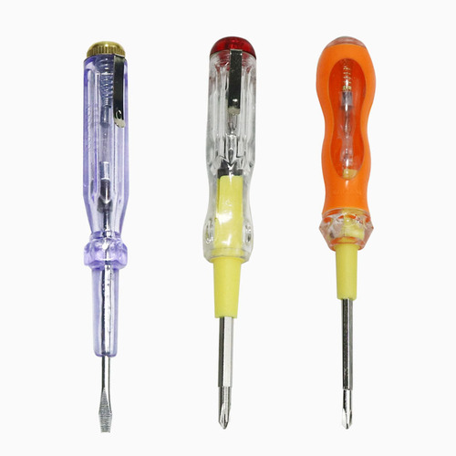 Transparent test pen electrician electrician test pen multi-functional cross-shaped screwdriver screwdriver tool