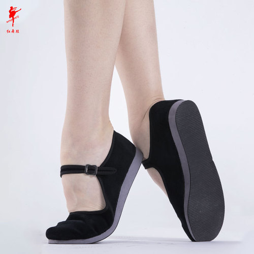 Dance shoes, canvas shoes, flat, ethnic dance shoes, modern old Beijing square dance shoes, women's Jiaozhou shoes wholesale 1004