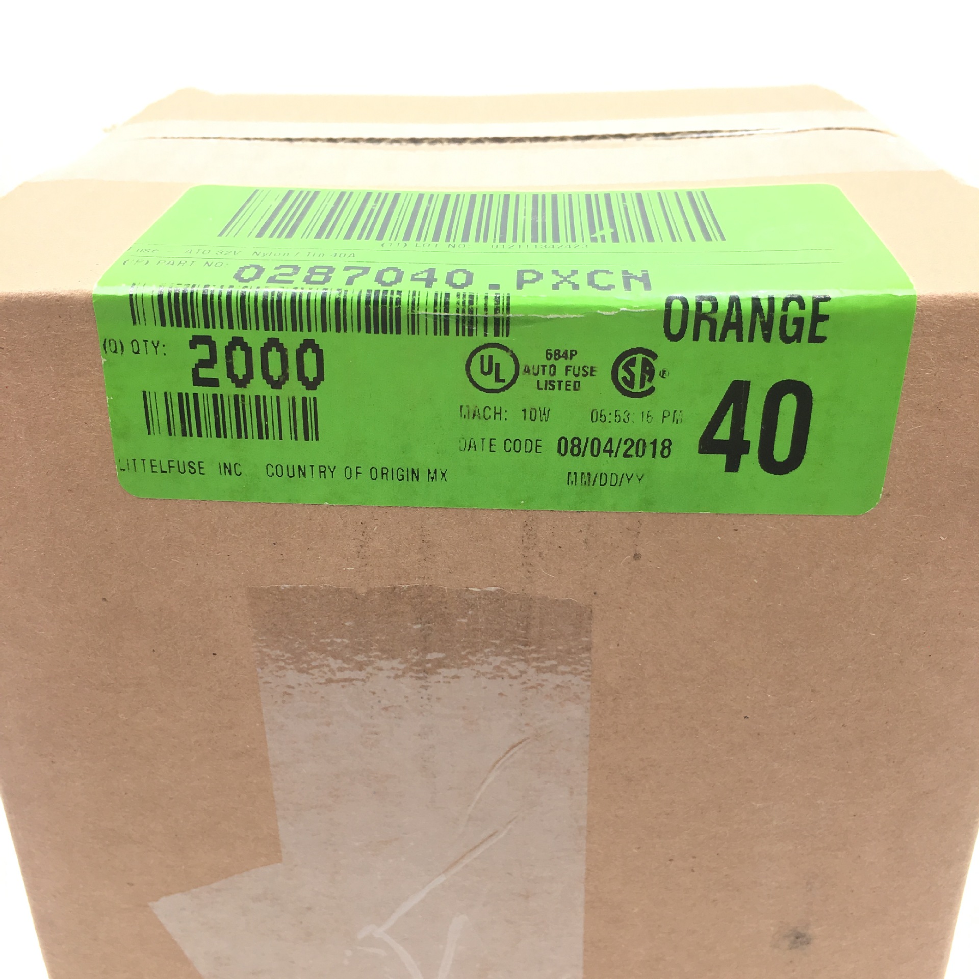 代理LITTELFUSE现货直插汽车保险丝0287040.PXCN 32V 40A 287系列