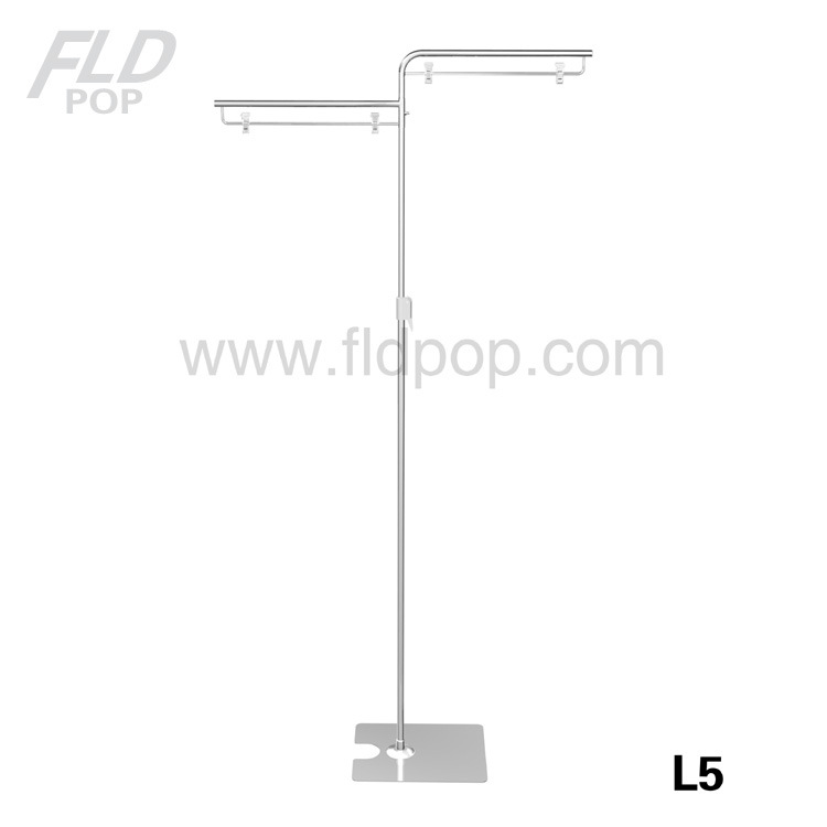 厂家直销  落地pop架 落地L架 金属展示架 超市促销展示架 商场展