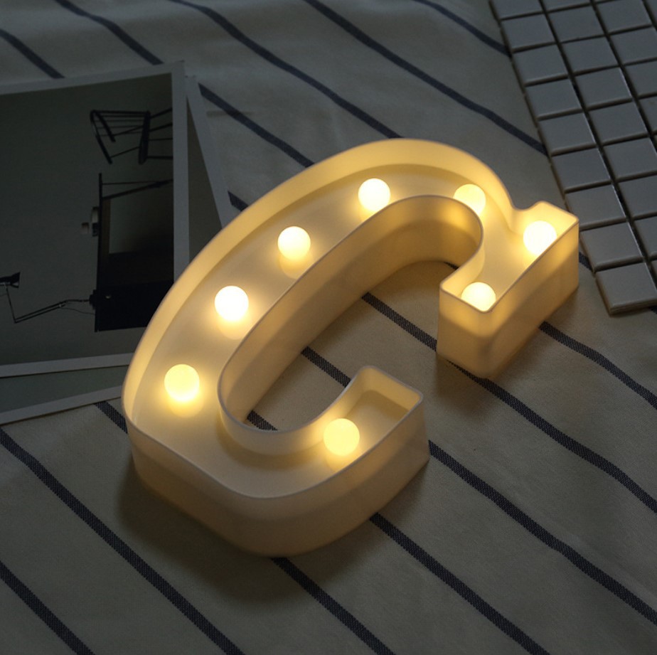 LED Inglés Gran Carta de luz digital símbolo de modelado de luz de la fiesta de cumpleaños decoración propuesta de diseño escena carta de Luz