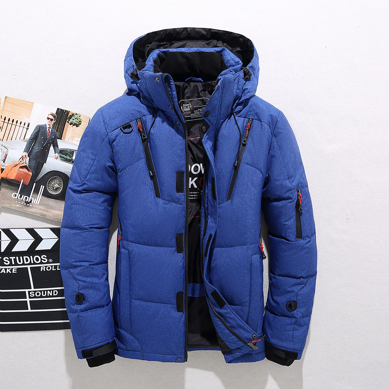 Amazon Cross-border Men's New Big Goose Down Jacket Men's Short Men's Winter Outdoor Thickened Winter Jacket