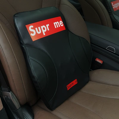Seat Back Cushion Car Lumbar: Waist support - red-and-black-tide-waist