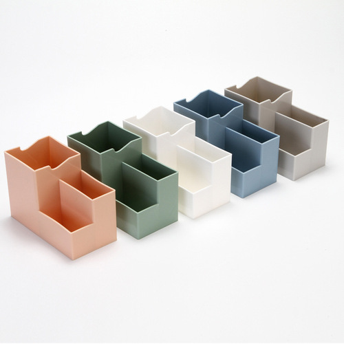 Creative stationery desk storage pen holder desktop mobile phone holder storage box simple office supplies advertising gifts