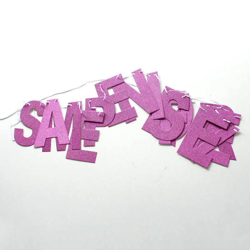 Europa y América decoración del banquete de boda tire bandera suministro directo de fábrica mismo pene para siempre brillo tire flor