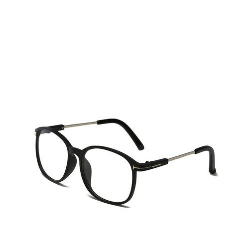 Retro classic large frame metal inlaid glasses frame square flat frame fashionable with myopia glasses versatile glasses