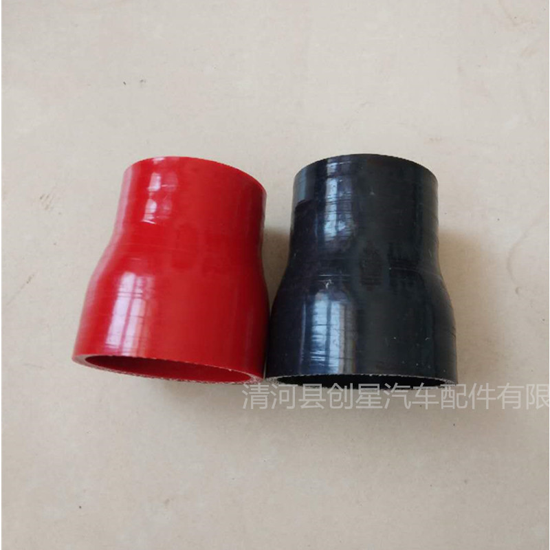 生产硅胶变径直管57-63大小头直管铝管连接胶管0度变径接头