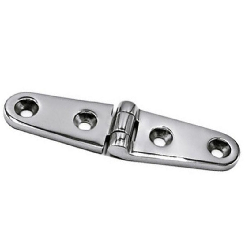 1件 船用五金铰链合页不锈钢 对称合页长形椭圆4孔 102X25MM