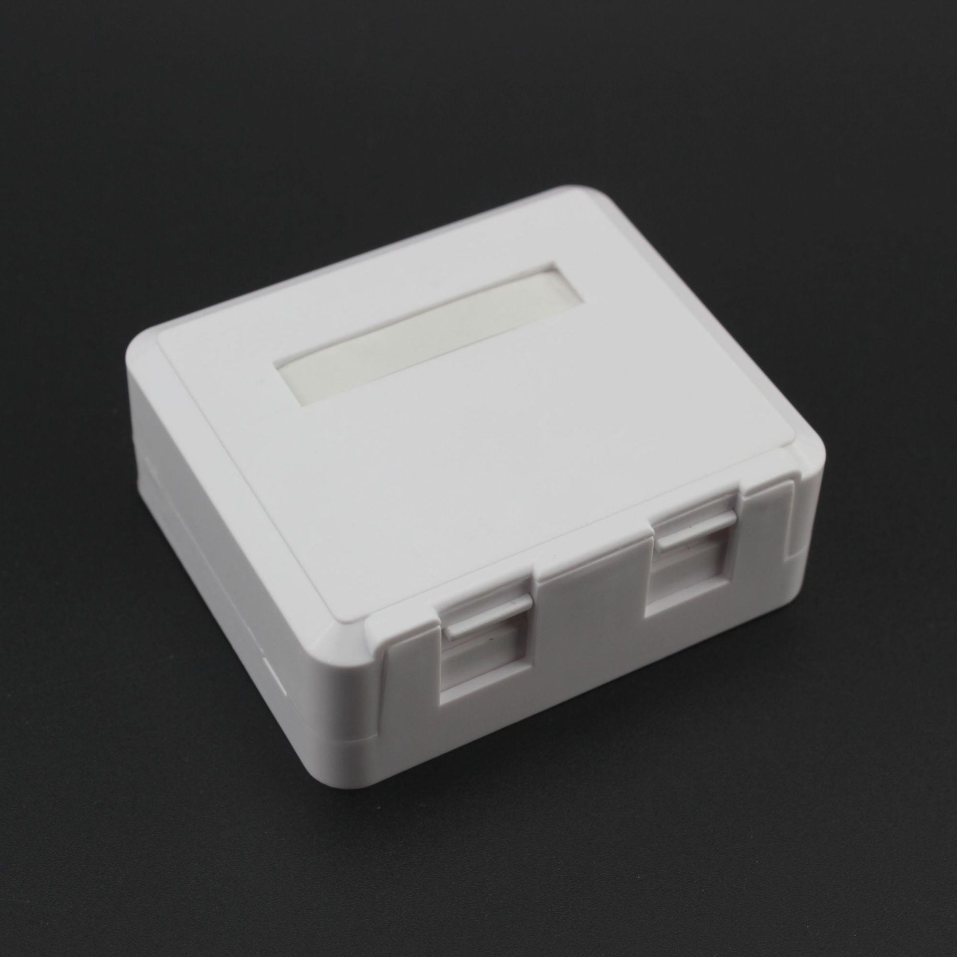 桌面盒桌上盒双口两口双孔两孔 RJ11 RJ45桌面信息盒 surface box