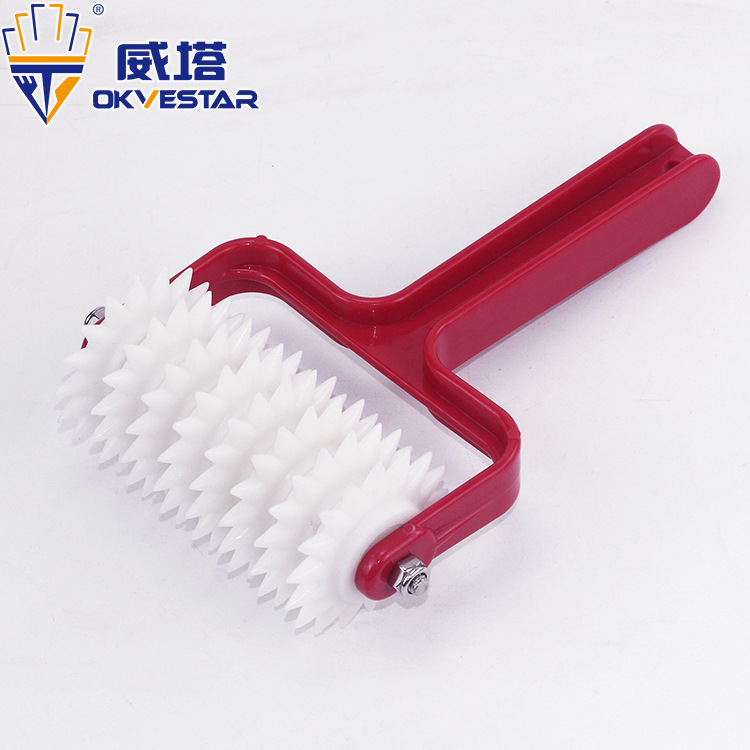 Perforador de pizza aguja de pizza rodillo perforador de agujero aguja de pizza rueda de aguja rodillo fila burbuja trabajador