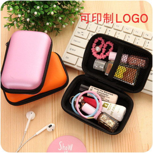 T3038 data cable storage bag mobile phone cable headphone storage box organizer bag coin zipper bag