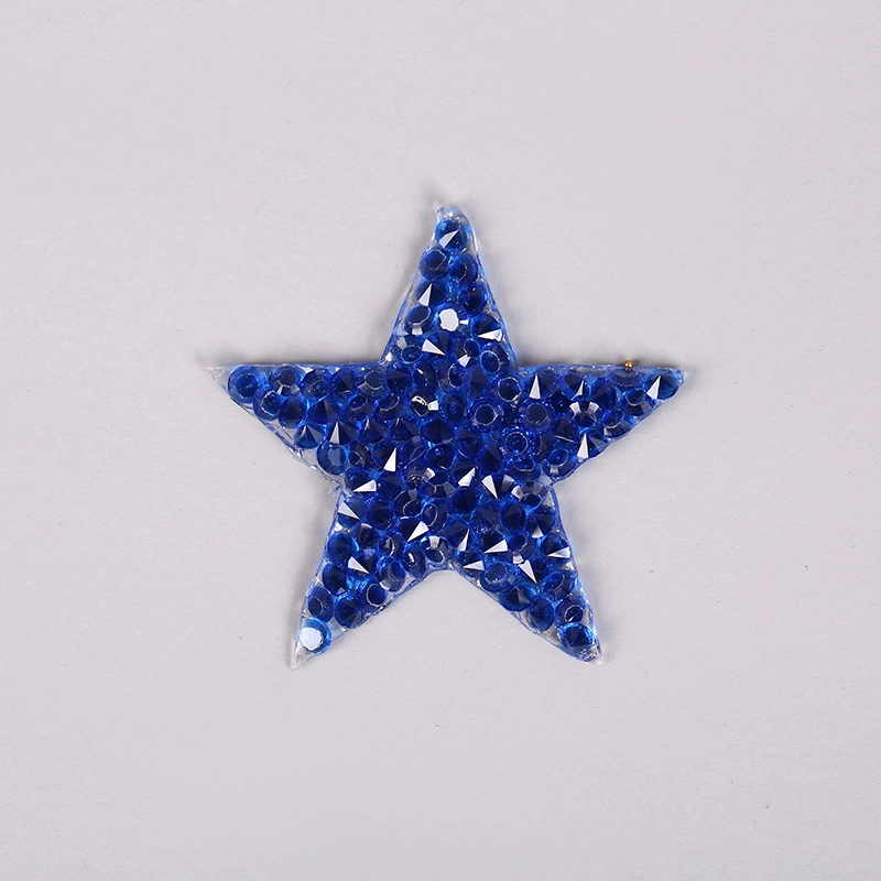 兆顺 Pentagonal hot diamond hot diagram, gel pattern cloth, shoe hat, bag, clothing auxiliary material hot melt glue network patch