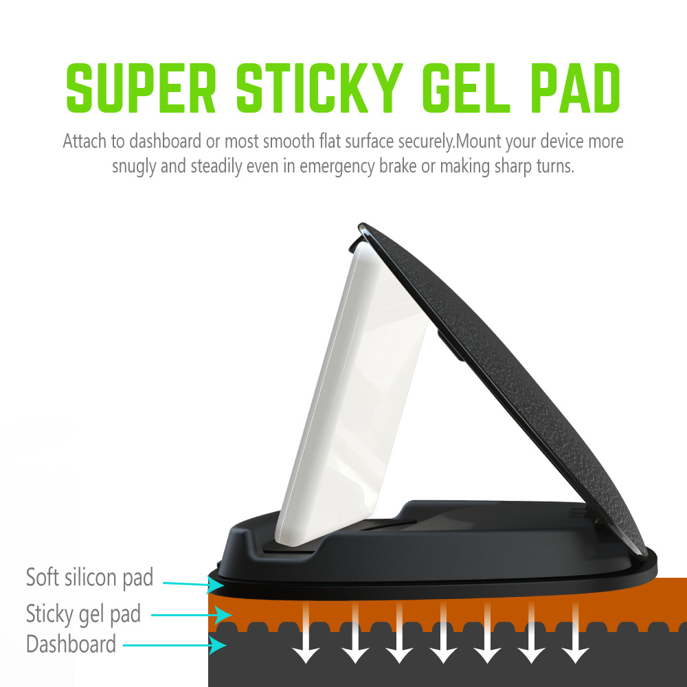 Venta directa de fábrica tablero de instrumentos universal soporte de silicona de escritorio a prueba de sol soporte de teléfono móvil del coche base de navegación