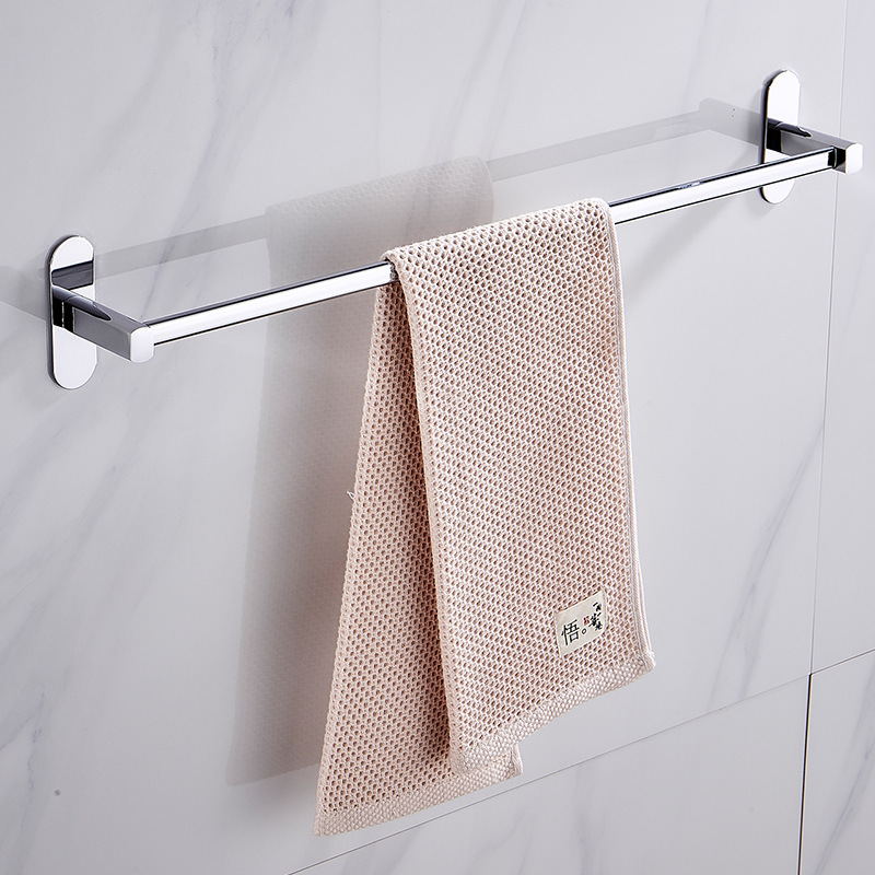 Manufacturer Stainless Steel Towel Rack Bathroom Wall-Mounted Nail-Free Storage Bathroom Rack Single Pole Punch-Free Towel Bar Manufacturer Stainless Steel Towel Rack Bathroom Wall-Mounted Nail-Free Storage Bathroom Rack Single Pole Punch-Free Towel Bar