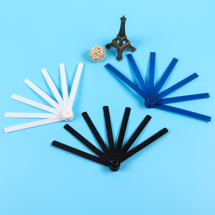生产七连扇手柄 塑料七折扇柄 商家活动广告扇 12x1cm