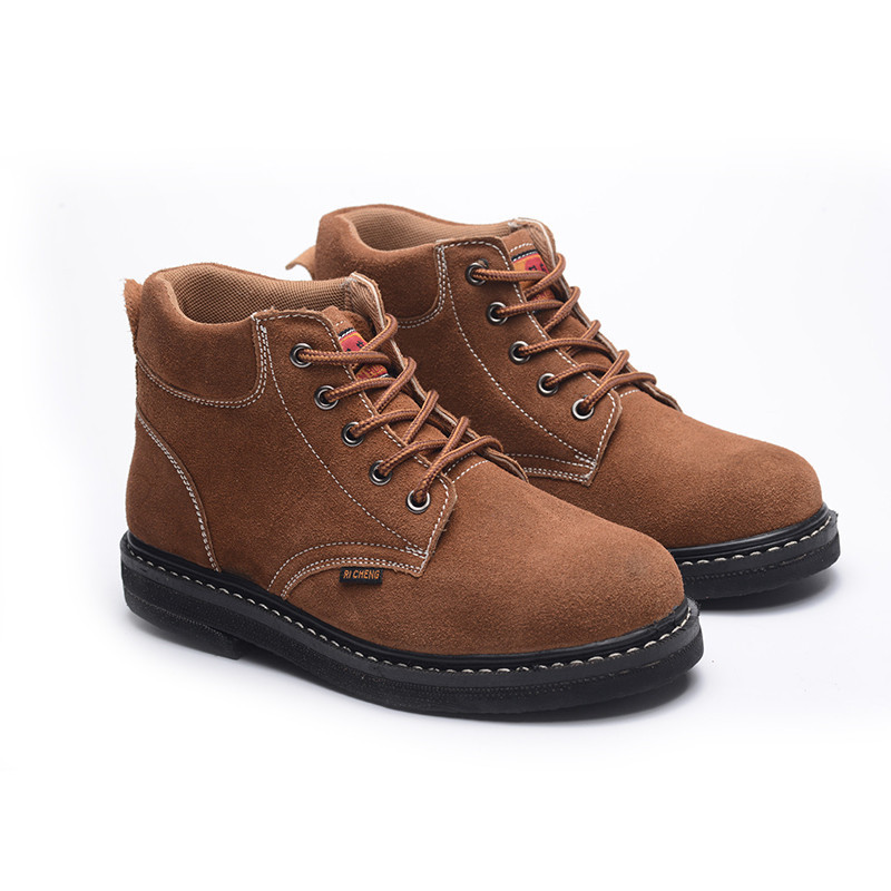 轮胎底中帮劳保鞋翻毛皮安全鞋批发厂家供应舒适防滑舒适透气安全