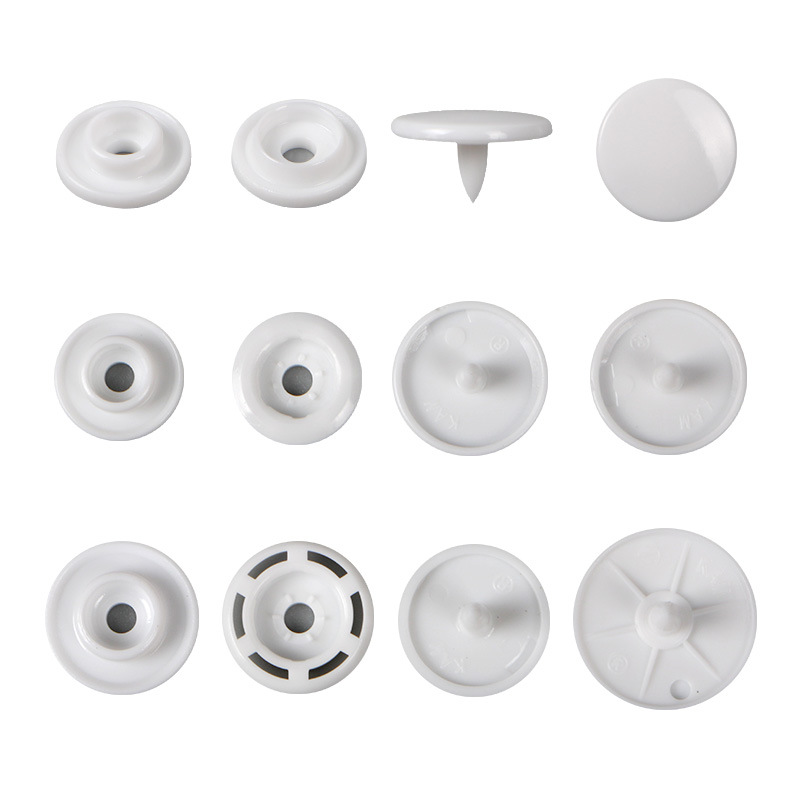 Botones a presión de plástico T3/T5/T8 para carpeta y ropa, al por mayor
