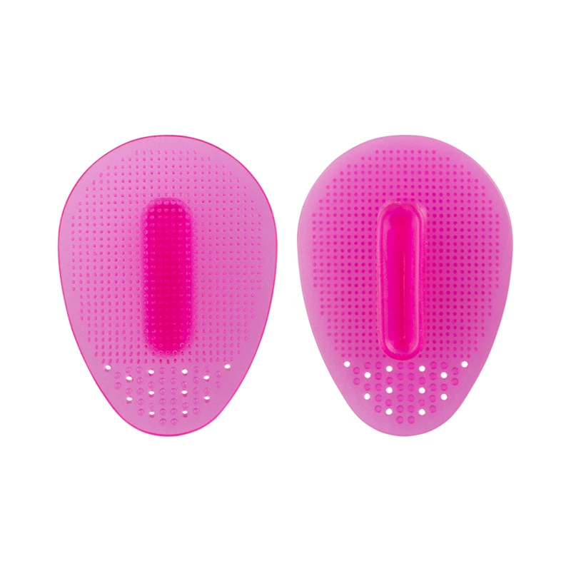 Silicone Face Cleansing Brush, soft silicone, 4 color options, compact handheld design