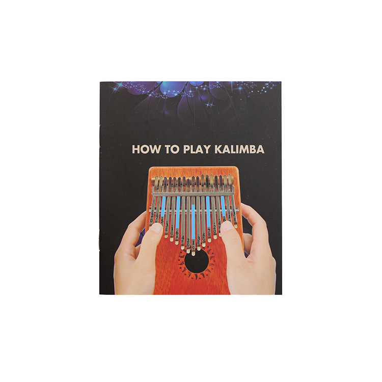 Kalimba pulgar piano metralla carinba accesorios clave tuning martillo bolsa de tela manual madera almohada música puntuación